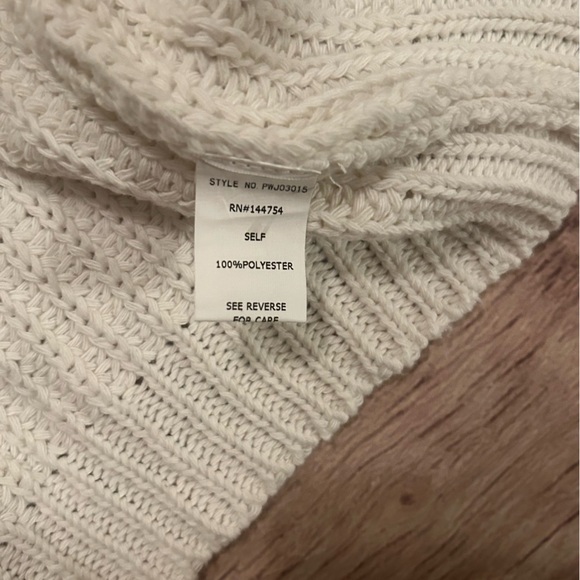 Davi & Dani Off White Oversized Cardigan Size 2X - Picture 4 of 4